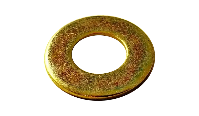 Professional Grade 1 1/2" Flat Washers SAE Steel Zinc Yellow (80 / Pkg.)