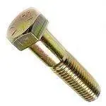 Fast Shipping 7/16-14 X 3" Hex Head Cap Screws USA Made Grade L9 Alloy Steel Yellow Zinc Partially Threaded (50 / Pkg.)