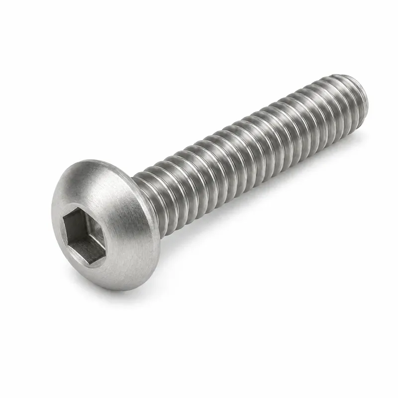 Discount 5/16-18 X 7/8" Socket Cap Screws Button Head Hex Socket Drive Fully Threaded 316 Stainless Steel (100 / Pkg.)