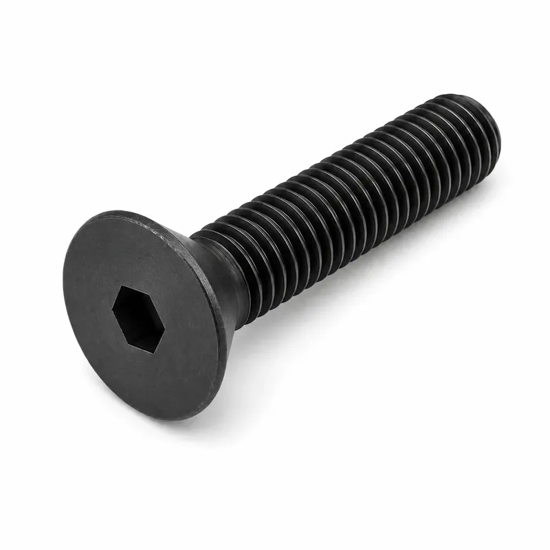 M8-1.25 X 80mm Socket Cap Screws Flat Head Hex Socket Drive Partially Threaded Class 12.9 Alloy Steel Thermal Black Oxide (100 / Pkg.) Cheap