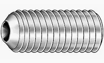 M6 X 40mm Cup Point Socket Set Screws Alloy Steel Zinc Plated (100 / Pkg.) Buy Today