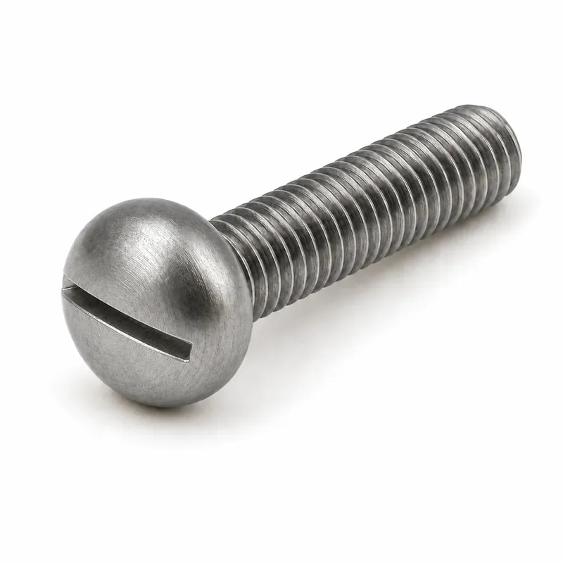 10-32 X 2-1/4" Round Head Machine Screws Slotted Drive Plain Steel (200 / Pkg.) Place Order
