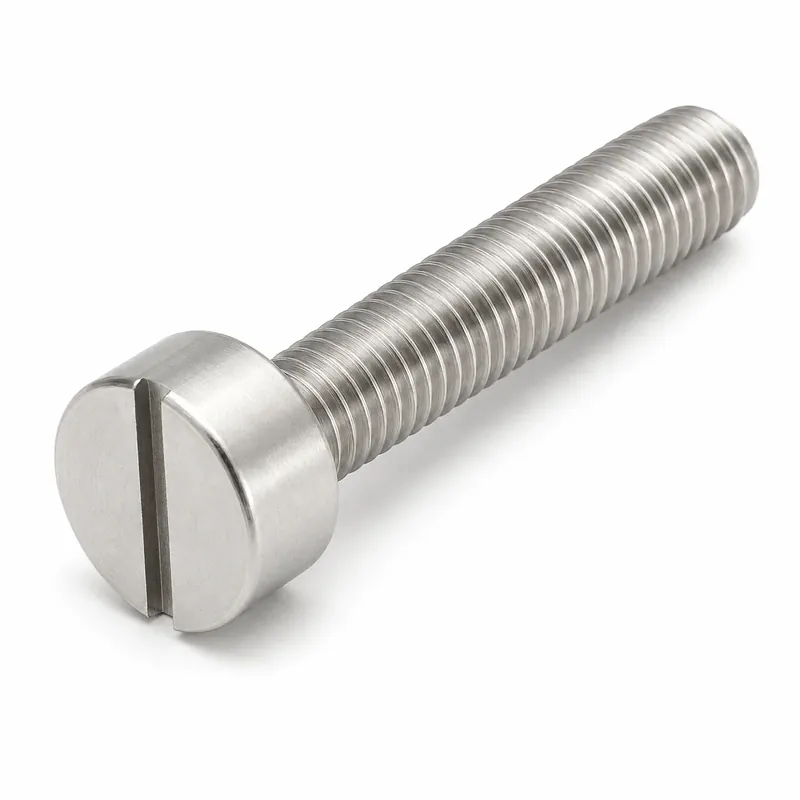 Buy Today M8-1.25 X 35mm Cheese Head Machine Screws Slotted Drive 18/8 Stainless Steel (100 / Pkg.)