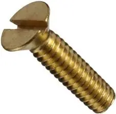 8-32 X 2-1/2" Flat Head Machine Screws Slotted Drive Brass (200 / Pkg.) Direct From Factory