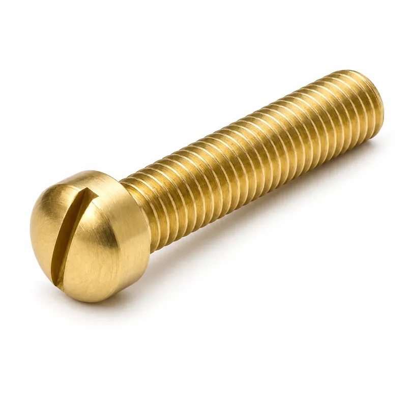Best Choice 6-32 X 1/2" Fillister Head Machine Screws Slotted Drive Brass (200 / Pkg.)