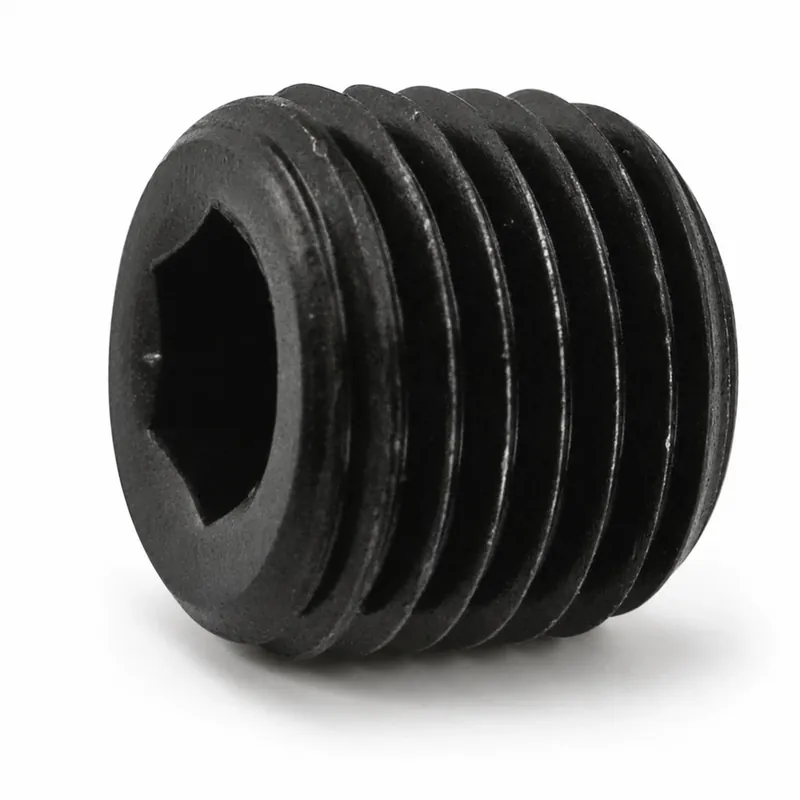 Limited Offer HOLO-KROME 12008 3/8"-18 PTF Flush Socket Pressure Plugs 7/8" Taper Alloy Steel Thermal Black Oxide (100 / Pkg.)