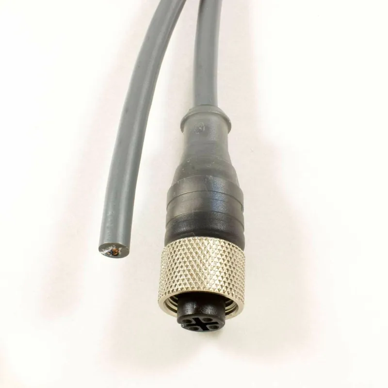 OBSOLETE - Alpha Connect Cordset - M12 Female Straight to Cut End - 22AWG 3 Poles - AR0300100 - Slate - 15M (49.2ft) Final Sale