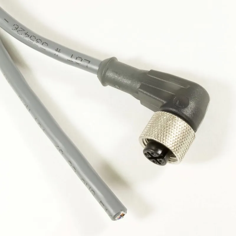 Last Chance OBSOLETE - Alpha Connect Cordset - M12 Female 90° to Cut End - 22AWG 5 Poles - AW0500106 - Slate - 20M (65.6ft)