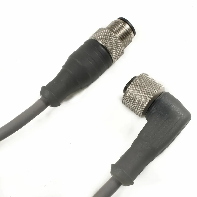 OBSOLETE - Alpha Connect Cordset - M12 Male Straight to M12 Female 90° - 22AWG 3 Poles - DR03AW104 - Slate - 20M (65.6ft) Buy Direct