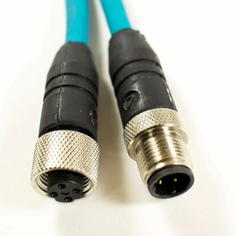Popular OBSOLETE - Alpha Connect Ethernet Cordset - M12 Male Straight to M12 Female Straight - 24AWG 2 Poles - DR04AR117 - Teal - 3M (9.84ft)