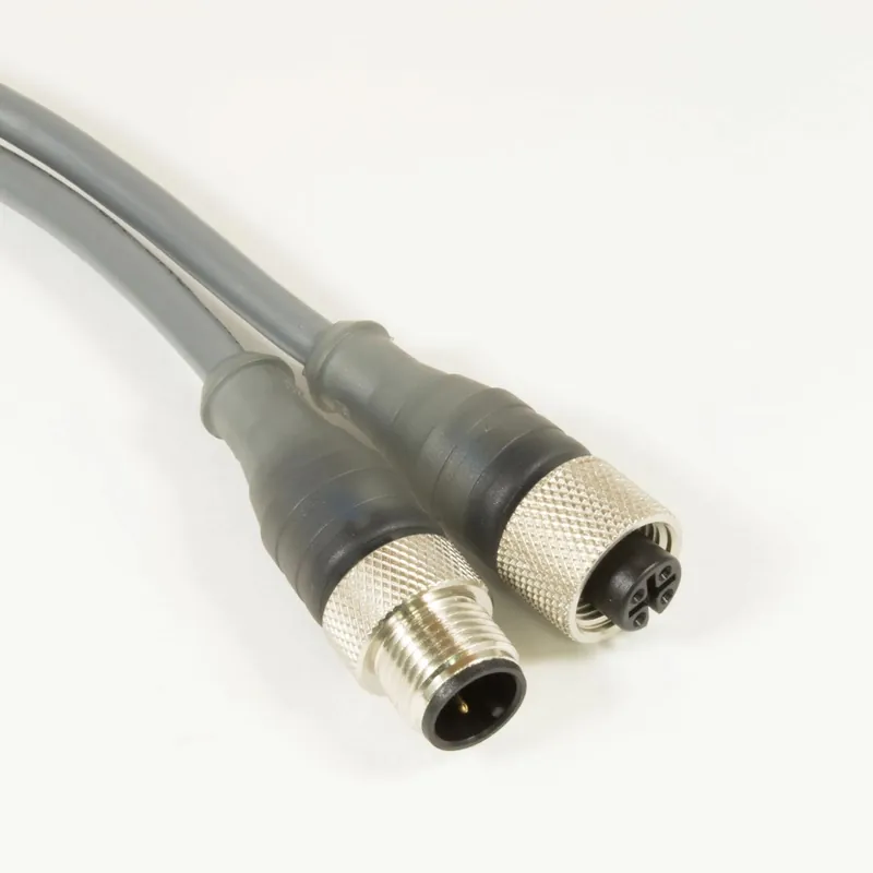 Direct From Factory OBSOLETE - Alpha Connect Cordset - M12 Male Straight to M12 Female Straight - 22AWG 2 Poles - DR05AR102 - Slate - 3M (9.84ft)