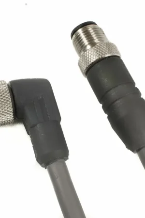 OBSOLETE - Alpha Connect Cordset - M12 Male Straight to M12 Female 90° - 24AWG 8 Poles - DR08AW103 - Slate - 0.6M (1.97ft) Super Sale