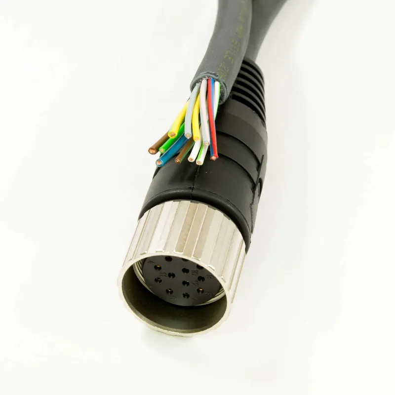 OBSOLETE - Alpha Connect Cordset - M23 Female Straight to Cut End - 20AWG & 17AWG 19 Poles - ER1900127 - Black - 20M (65.6ft) Direct From Factory