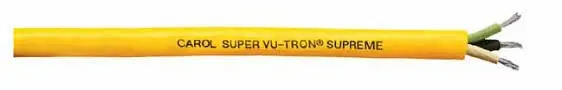 Super Vu-Tron® Supreme Type SJOOW Portable Cord GenClean® Jacket - 16 AWG 3 Conductor - Yellow Next Day Delivery