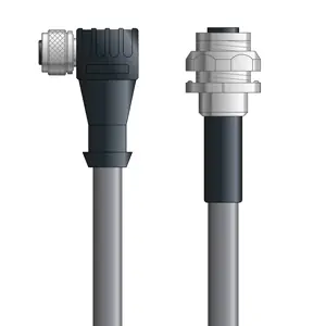DN4110096S01 - LAPP UNITRONIC® DeviceNet Cordsets 15 & 18 AWG / 1 + 1 pair Bus - Gray PVC - M12 Female 90 deg / M12 Female Bulkhead connectors - 1m New Arrival