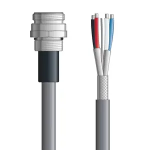 DN4110097S02 - LAPP UNITRONIC® DeviceNet Cordsets 15 & 18 AWG / 1 + 1 pair Bus - Gray PVC - 7/8 in Male Bulkhead / Wire Leads connectors - 2m Super Sale