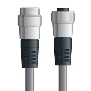 Crafted DN4110008S02 - LAPP UNITRONIC® DeviceNet Cordsets 15 & 18 AWG / 1 + 1 pair Bus - Gray PVC - 7/8 in Male / 7/8 in Female connectors - 2m