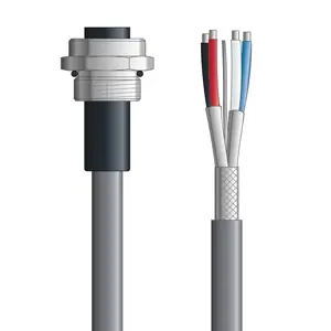 DN4110098F05 - LAPP UNITRONIC® DeviceNet Cordsets 14 & 18 AWG / 1 + 1 pair Bus - Gray PVC - 7/8 in Female Bulkhead / Wire Leads connectors - 5m Limited Offer