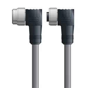DN4110011S10 - LAPP UNITRONIC® DeviceNet Cordsets 15 & 18 AWG / 1 + 1 pair Bus - Gray PVC - 7/8 in Male 90 deg / 7/8 in Female 90 deg connectors - 10m Sale
