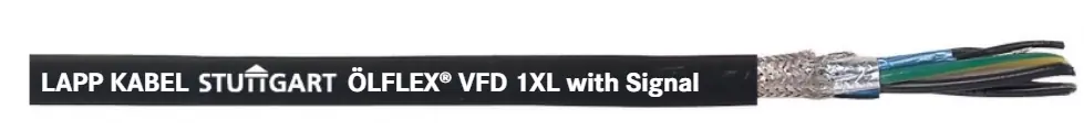 701715 - LAPP ÖLFLEX® VFD 1XL with Signal - 6 AWG 4 + (14 AWG) conductor - Black Popular