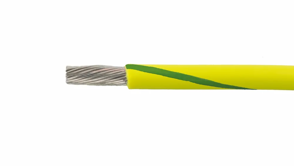 3051 YG001 - Alpha Wire UL 1007/UL 1569 PVC Hook-Up/Lead Wire - 22 AWG - 7/30 Stranded Conductor - Tinned Copper - 300V - Yellow/Green - 1000ft Reduced Price
