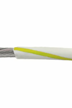 1854/19 WY005 - Alpha Wire MIL-W-16878E/1 PVC Hook-Up/Lead Wire - 24 AWG - 19/36 Stranded Conductor - Tinned Copper - 600V - White/Yellow - 100ft Cheap