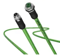 Buy Today 21702214 - LAPP ETHERLINE® FD CAT 6 Patchcord - 4x2x26/19 AWG - M12 to M12 - 15m - Green PUR