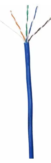 Place Order CAT5e Unshielded PVC Ethernet Cable - 24 AWG 4 Pair - Blue