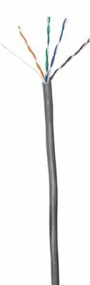 Get Yours CAT5e Unshielded PVC Ethernet Cable - 24 AWG 4 Pair - Gray