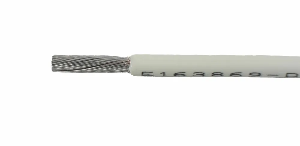 Discount Alpha Wire EcoWire® Hook-Up/Lead Wire - 26 AWG 7 Stranded Conductor - Tinned copper - 600V - White - 1000 ft