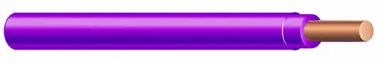 Genuine TFN Building Wire - 16 AWG - Violet - Solid Conductor