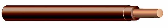 Authentic THHN Building Wire - 12 AWG - Brown - Solid Conductor