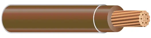 While Supplies Last THHN Building Wire - 2 AWG - Brown - Stranded Conductor