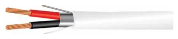 High Quality Security Alarm Cable - CMP Plenum Rated - Shielded - 18 AWG 8 Conductor - White Jacket - 1000 ft Box