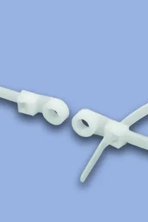 ACT 11" Nylon Cable Tie with Mounting Hole - 50lb Strength - Natural - 5,000 cable ties/case Last Chance