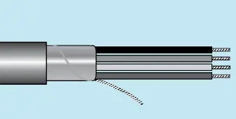 Alpha Essentials Multi-Conductor Cable - Foil Shield - 22 AWG 6 Conductor - Gray - 300V - 100ft - Alpha 1296C SL005 Crafted