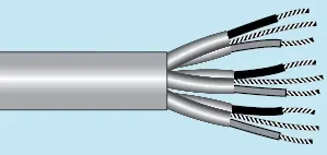 Same Day Shipping Alpha Essentials Multi-Pair Cable - Foil Shield - 22 AWG 19 Pair - Gray - 300V - 100ft - Alpha 6020C SL005