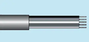 Alpha Essentials Multi-Conductor Low Smoke Zero Halogen (LSZH) Cable - Unshielded - 22 AWG 2 Conductor - Gray - 300V - 500ft - Alpha 1172L SL002 Express Delivery