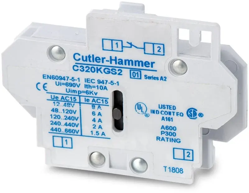 Genuine Eaton/Cutler-Hammer C320KGS2 Auxiliary Contact Block