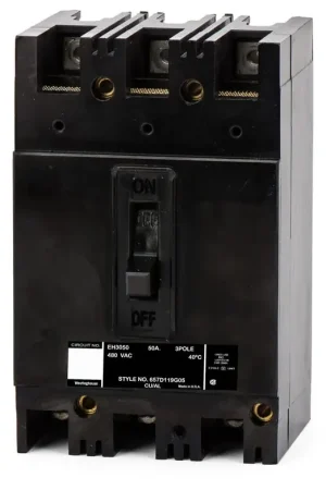 One Day Deal Eaton / Cutler-Hammer EH3050 - 50A 3 Pole Molded Case Circuit Breaker