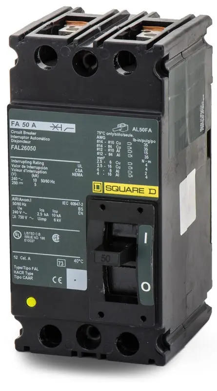 Deal Square D FAL26050 - 50A 2 Pole Molded Case Circuit Breaker