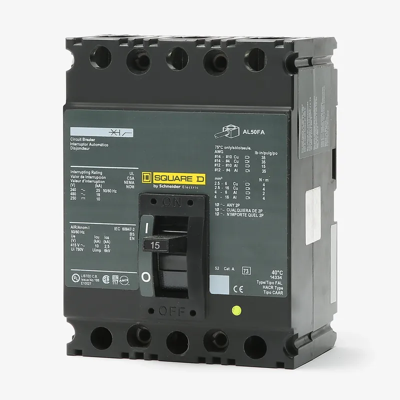 Sale Square D FHL36015 - 15A 3 Pole Molded Case Circuit Breaker