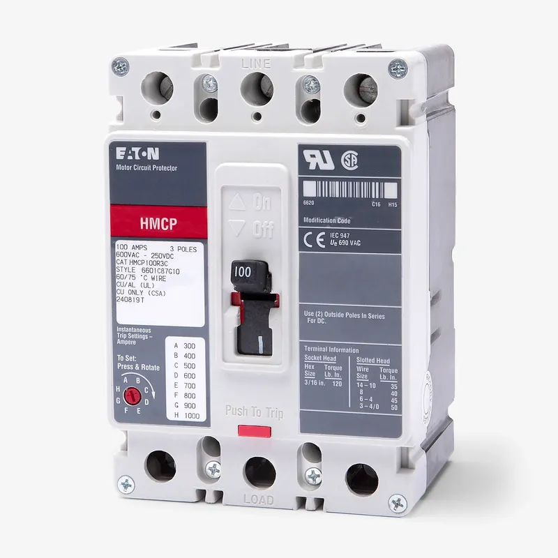 Eaton / Cutler-Hammer HMCP100R3 - 100A 3 Pole Motor Circuit Protector Certified