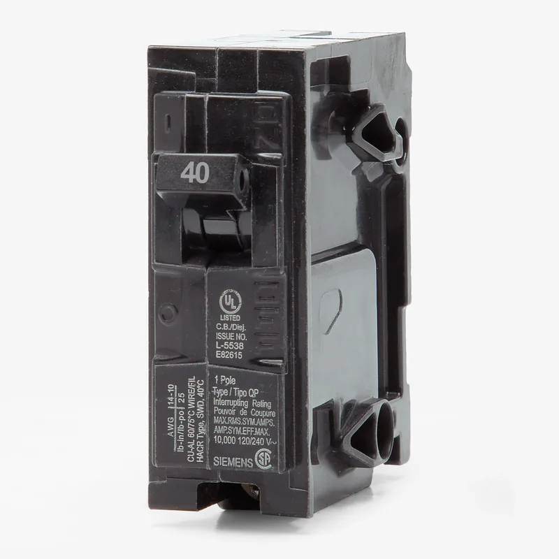 Trusted Brand Siemens Q140 - 40A 1 Pole Miniature Circuit Breaker