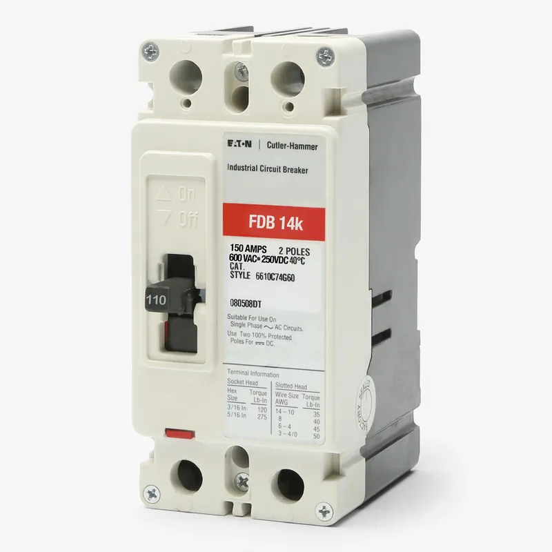 Eaton / Cutler-Hammer FDB2110 - 110A 2 Pole Molded Case Circuit Breaker Must Have