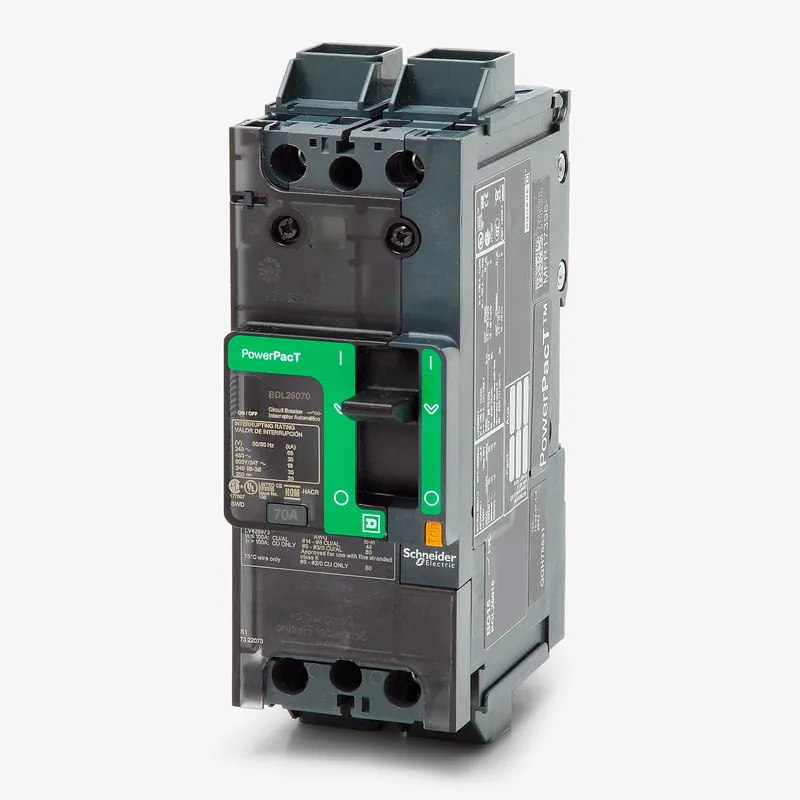Square D BDL26070 - 70A 2 Pole Molded Case Circuit Breaker High Quality