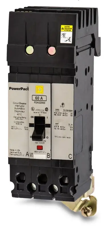 New Arrival Square D FDA32060 - 60A 3 Pole Molded Case Circuit Breaker