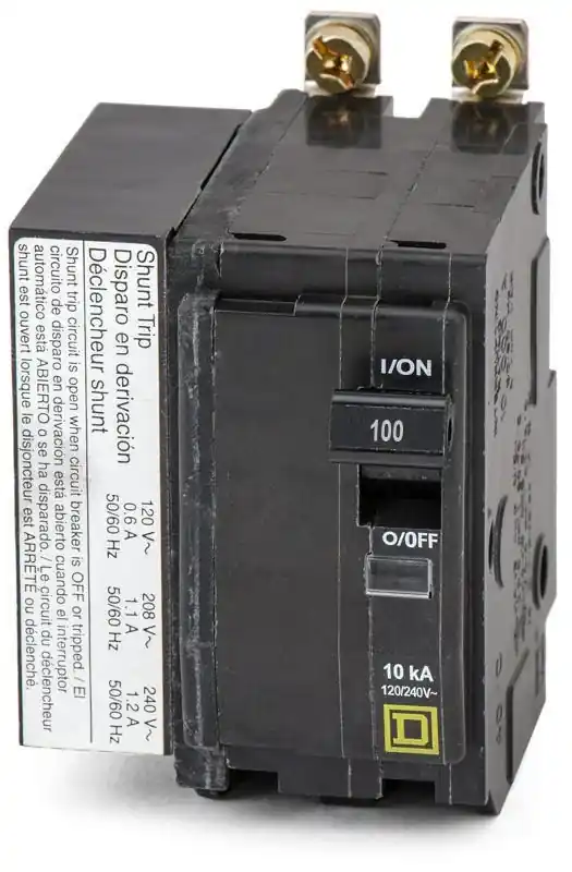 One Day Deal Square D QOB21001042 - 100A 2 Pole Miniature Circuit Breaker