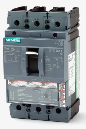 Buy Today Siemens 3VA5217-5EC31-0AA0 - 175A 3 Pole Molded Case Circuit Breaker