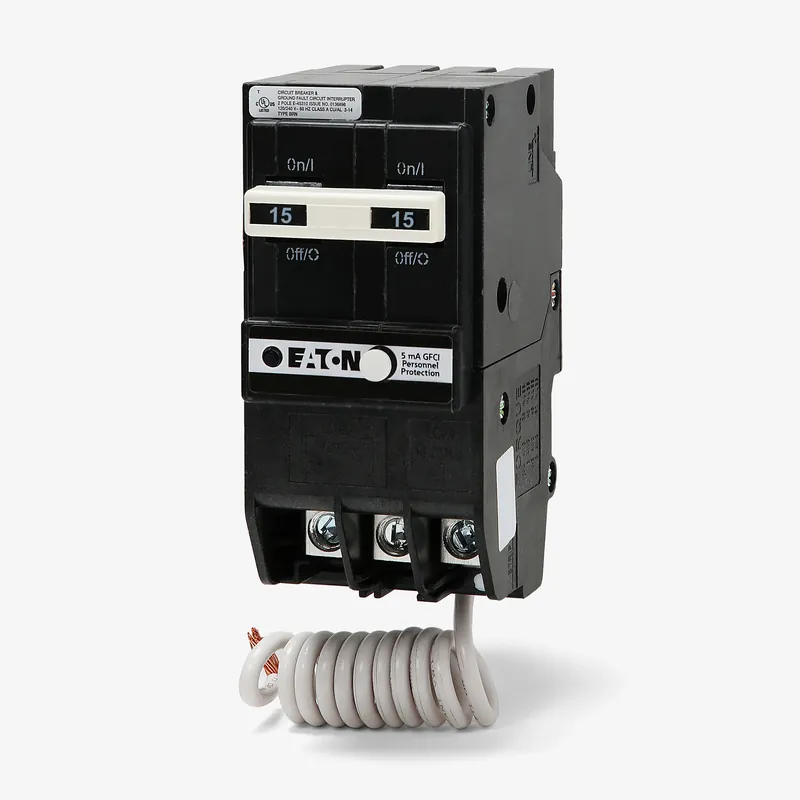 Direct From Factory Eaton / Cutler-Hammer BRN215GF - 15A GFCI Miniature Circuit Breaker